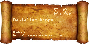 Danielisz Kinga névjegykártya